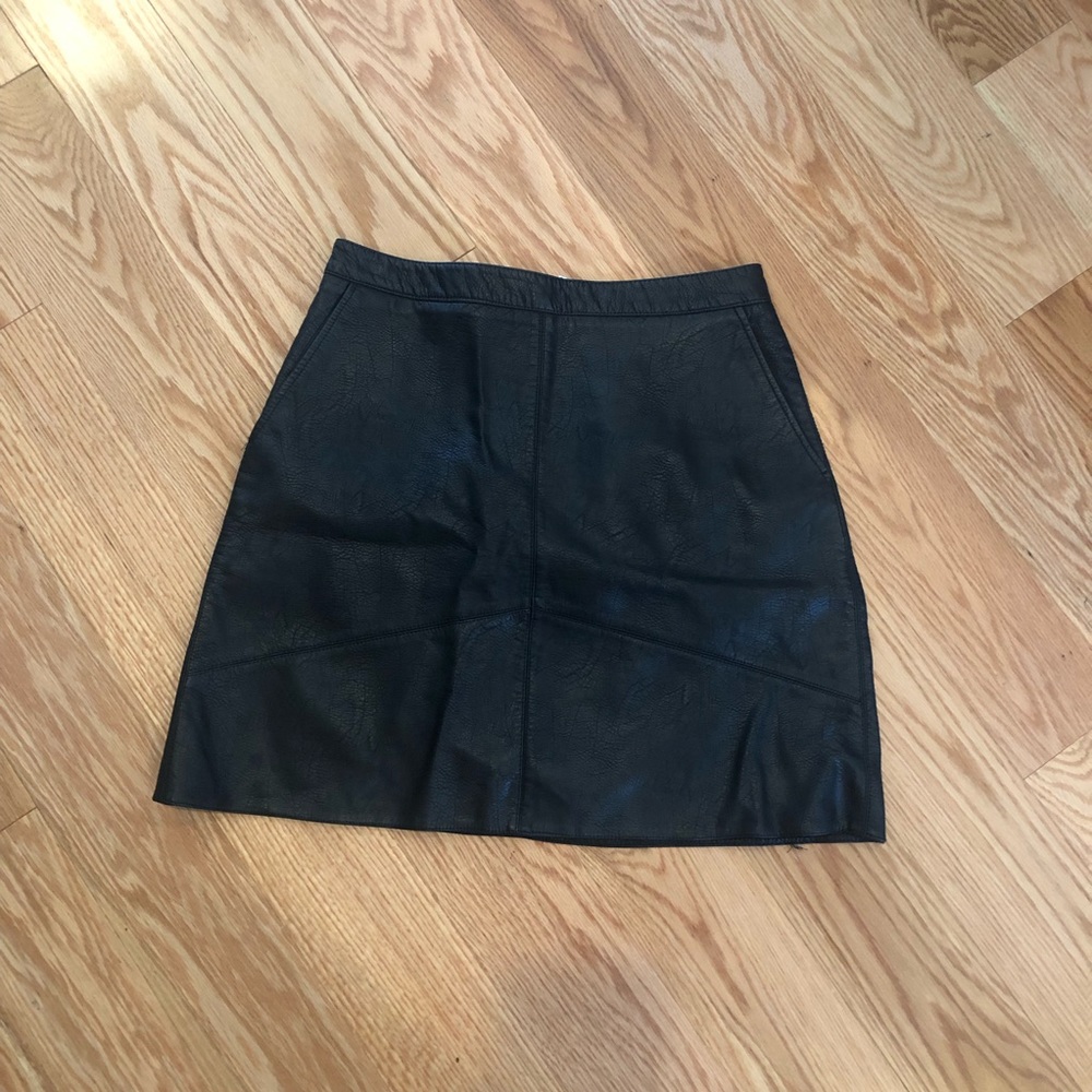 Zara Faux Leather Skirt